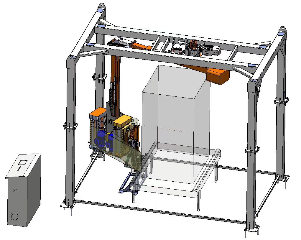双膜架高速悬臂缠绕机