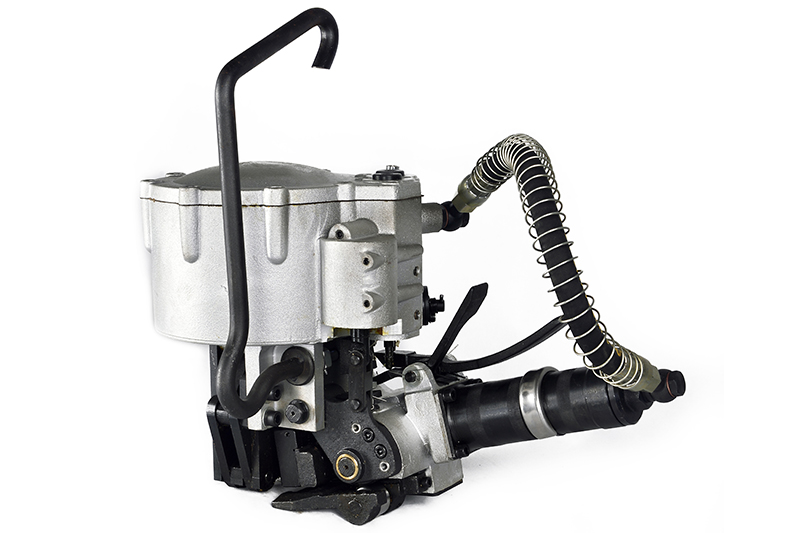 一体气动钢带打包机GZA32打包机张紧轴